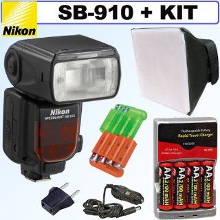 Nikon SB 910 AF Speedlight Flash for Nikon Digital SLR Cameras + Accessory Kit  On Camera Shoe Mount Flashes  Camera & Photo