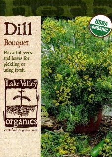 Lake Valley 659 Organic Dill Bouquet Seed Packet  Vegetable Plants  Patio, Lawn & Garden