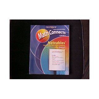 Glencoe McGraw Hill MathConnects Course 2 Teacher Annotated Edition Noteables Interactive Study Notebook with Foldables Books