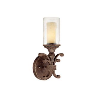 Capital Lighting Squire 1 Light Wall Sconce with Seeded Glass Shade