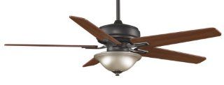 Fanimation FPD8088BA Keistone 5 Blade Ceiling Fan with DC motor and Reversible Walnut/Cherry Blades, 60 Inch, Bronze Accent    