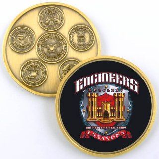ARMY ENGINEERS CASTLE ESSAYONS CHALLENGE COIN YP663 
