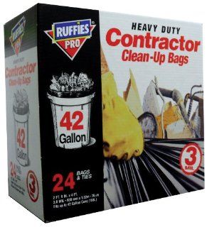 42 Gal Contractor Clean UP Bag 24 Count   Lawn And Leaf Trash Bags