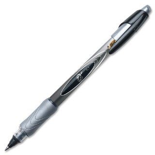 BIC Z4+ Roller Pen, Fine Point (0.7 mm), Black, 12 Pens  Rollerball Pens 
