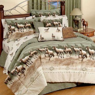 Horse Stampede King Comforter Set   Horse Bedspread King