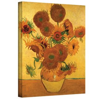 Vase with Fifteen Sunflowers by Vincent Van Gogh Painting Print on