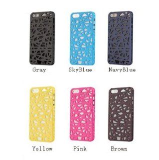 MKT 6 colors Rubber Coated Bird Nest case / Skins / Cover for iPhone 4 iPhone 4S AT&T Verizon (Gray, Sky Blue, Navy Blue, Yellow, Hot Pink, Brown) Cell Phones & Accessories