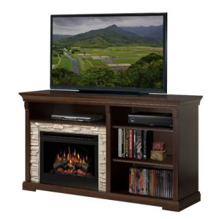Dimplex Bailey 66 TV Stand with Electric Logs Fireplace