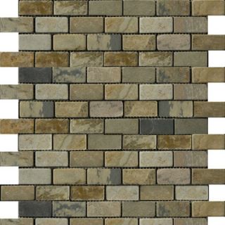 Emser Tile 1 x 2 Slate Brick Joint Mosaic in Autumn Lilac