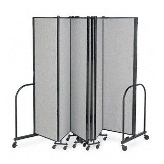 Screenflex SCXCFSL689XX Portable Room Dividers, 9 Panels, 16' 9"L x 6' 8" H, Available in Multiple Color Schemes  Office Workstations 