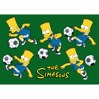 The Simpsons Soccer Fun Kids Rug