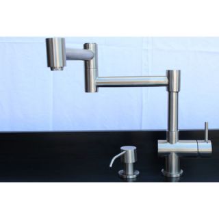 Alfi Brand Single Handle Deck Mount Retractable Kitchen Faucet