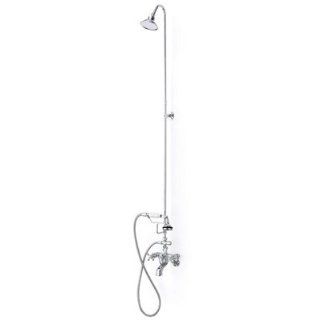 Cheviot Tub and Shower Combination with Hand Shower 5160CH Chrome   Hand Held Showerheads  