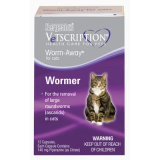 Sergeants Vetscription Worm Away Capsules for Cats