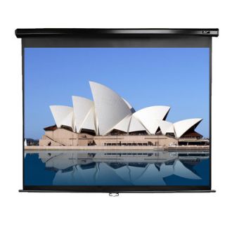 Pull Down MaxWhite Projection Screen in Black Case 106 Diagonal