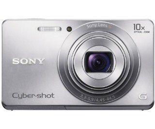 Sony Cyber shot DSC W690 16.1 Megapixel Compact Camera   Silver   2.7" LCD   5x Optical Zoom   Optical (IS)   4608 x 3456 Image   1280 x 720 Video   HD Movie Mode  Camera & Photo