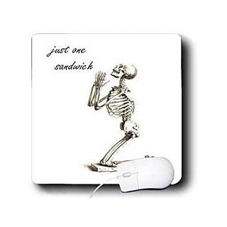 mp_47091_1 Taiche   Birthday   Skeleton   Just One Sandwich   skeleton, birthday, dieter, diet, weight loss, humour, humor   Mouse Pads 