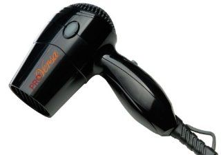ProVersa JHD71B Micro Turbo Dual Voltage Portable Hair Dryer with 2 Speed and Heat Settings, 1600 Watts, Black Finish  Travel Hair Dryers  Beauty