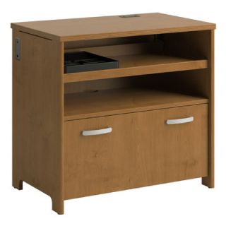 Bush Industries Envoy Tech Lateral File Cabinet in Natural Cherry