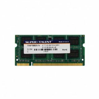 Super Talent DDR2 667 SODIMM 2GB/128x8 Value Notebook Memory Electronics