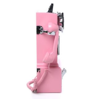 Crosley 1950s Classic Pay Phone Pink