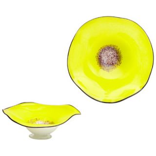 Cyan Design Small Art Glass Bowl in Yellow