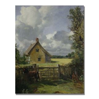 Cottage in a Cornfield by John Constable Painting Print on Canvas