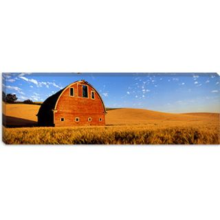 iCanvasArt Old barn in a Wheat Field, Palouse, Washington State Canvas