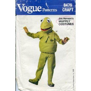 Vogue Craft Patterns #8476 ~ Children's Kermit the Frog Muppet Costume S M L Vogue Pattern Service Books