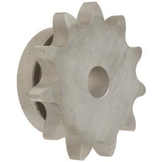 Martin Roller Chain Sprocket, Stainless Steel, Reboreable, Type B Hub, Single Strand, 100 Chain Size, 1.25" Pitch, 16 Teeth, 1.313" Bore Dia., 7.03" OD, 4.5" Hub Dia., 0.692" Width