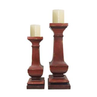 Composite Cultured Ballasted Candlesticks (Set of 2)