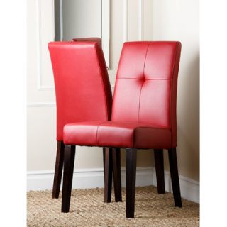 Abbyson Living Manhattan Leather Dining Chair (Set of 2)