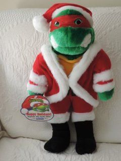 Vintage Teenage Mutant Ninja Turtles Large Christmas Plush "Santa Raphael" (17") Toys & Games