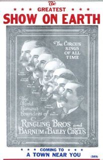 Ringling Brothers and Barnum & Bailey "The Greatest Show on Earth" 14" X 22" Vintage Style Concert Poster  Prints  