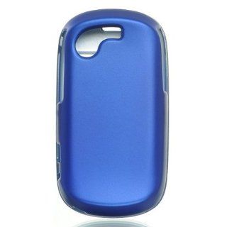 Samsung Gravity T T669 Crystal Rubberized Case   Blue Cell Phones & Accessories
