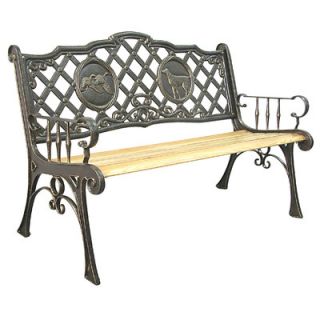 Innova Hearth and Home Insect Cast Iron Kids Park Bench