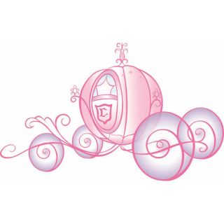 Licensed Designs Princess Carriage Peel and Stick Giant Wall Decal