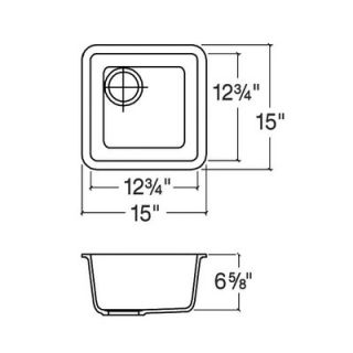 Julien Q110 15 x 15 Undermount Single Bowl Specialty Kitchen Sink