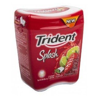 2x Trident Splash Gum (Strawberry Flavour) 57 G.  Chewing Gum  Grocery & Gourmet Food