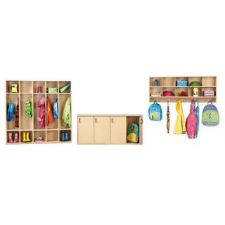 Young Time Four Section Stackable Locker with Doors