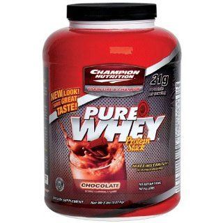 Champion Nutrition Pure Whey Protein Stack Chocolate 5lb Supports Muscle Recovery Health & Personal Care