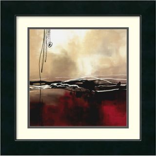 Red and Khaki I by Laurie Maitland, Framed Print Art   17.49 x 17.49