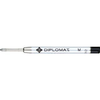 Diplomat EasyFlow Ballpoint Pen Medium Black Ink Refill 