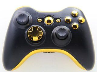 Xbox 360 Black/Gold Rapid Fire Modded Controller 35 Mode for Black Ops 2 Cod Mw3 Drop Shot Jump Shot Quick Scope Auto Aim Video Games