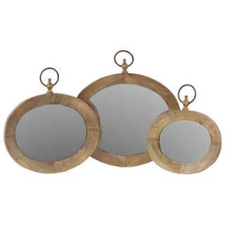 Urban Trends Wooden Mirrors (Set of 3)