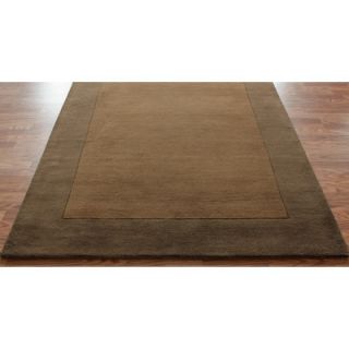 nuLOOM Structures Chocolate Border Rug