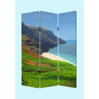 Screen Gems 72 Hawaiian Coast Screen 3 Panel Room Divider