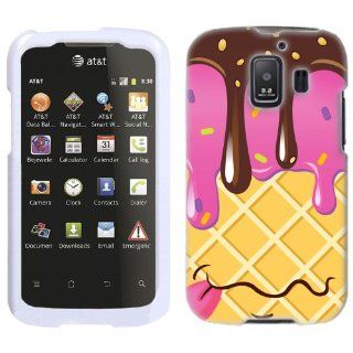 Huawei AT&T Fusion 2 Chocolate Strawberry Ice Cream Cone Phone Case Cover Cell Phones & Accessories