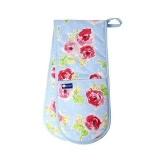 Rushbrookes Pink Floral, Double Oven Glove ( 86x18 ) Kitchen & Dining