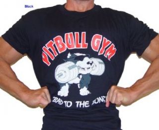 P103 Pitbull Gym Bodybuilding T Shirt B2B logo at  Mens Clothing store